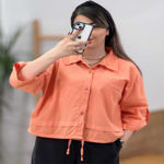 تصویر  شومیز لینن پایین گتر