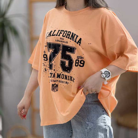 تصویر  تیشرت لانگ چاپ 75