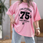 تصویر  تیشرت لانگ چاپ 75