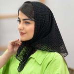 تصویر  مینی اسکارف توری مخمل