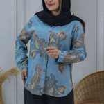 تصویر  شومیز لینن طرح سنتی