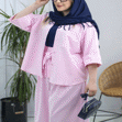 تصویر  شومیز لینن آستین پاکتی