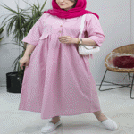تصویر  کفتان نخ لینن راه راه
