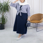 تصویر  ست سارافن و رویه راه راه