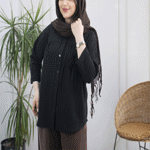 تصویر  شومیز شانتون آستین بندی