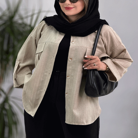 تصویر  شومیز شانتون پاگن دار