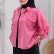 تصویر  شومیز لینن جیب نما