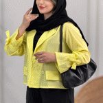 تصویر  مانتو کتی آستین شیپوری