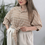 تصویر  شومیز کوک دوزی گره ای