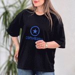 تصویر  تیشرت طرح converse