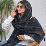تصویر  شال صدفی کوک دوزی