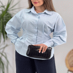 تصویر  شومیز لینن کمر گنی