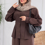 تصویر  شومیز لینن کمر گنی