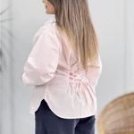 تصویر  شومیز لینن کمر گنی