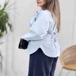 تصویر  شومیز لینن کمر گنی