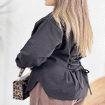 تصویر  شومیز لینن کمر گنی