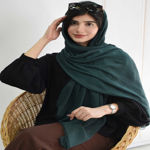 تصویر  شال پلیسه دور دانتل