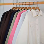 تصویر  شومیز لینن پشت ضربدری