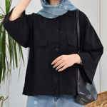 تصویر  شومیز لینن 2 جیب نما